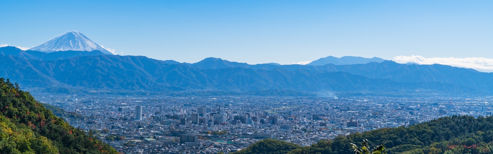 山梨県甲府市街