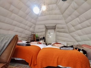 卒業前に行った友人とのグランピング（旅行の思い出）